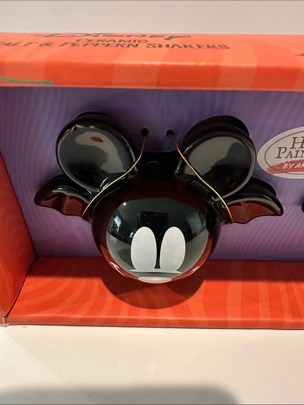 Disney Hand Painted Ceramic Salt & Pepper Shakers.